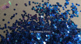 BLUE HOLO fx STAR shape Glitter- Pixie Shapes-