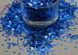 BLUE HOLO fx STAR shape Glitter- Pixie Shapes-