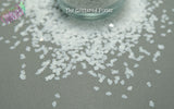 WHITE FLUFFY CLOUD 3mm shape glitter- Pixie Shapes