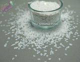 WHITE FLUFFY CLOUD 3mm shape glitter- Pixie Shapes