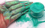 MERMAIDS FIN Green Aqua Extra Fine glitter Loose Glitter for Nail art Hair Face Fun Body Tumblers Craft supply Resin supply Freshie Glitter