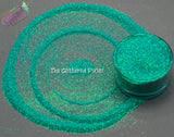MERMAIDS FIN Green Aqua Extra Fine glitter Loose Glitter for Nail art Hair Face Fun Body Tumblers Craft supply Resin supply Freshie Glitter