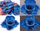 METALLIC BLUE .2x3mm slice shape glitter Fun Loose Glitter for Nail art Hair Face Body Tumblers Craft supply Resin supply Freshie Glitter