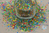 BIRTHDAY BASH- Fun Shapes glitter mix - Loose Glitter for Nail art Hair Face Fun Body Tumblers Craft supply Resin supply Freshie Glitter
