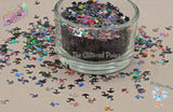 BLACK HOLO UMBRELLA Shape glitter Super cute Loose Glitter for Nail art Hair Face Fun Body Tumbler Craft supply Resin supply Freshie Glitter
