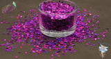 PURPLE RAIN DROP shape Glitter 3mm holographic Loose Glitter for Nail art Hair Face Fun Body Craft supply Resin supply Freshie Glitter