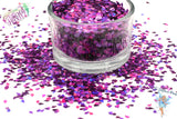 PURPLE RAIN DROP shape Glitter 3mm holographic Loose Glitter for Nail art Hair Face Fun Body Craft supply Resin supply Freshie Glitter