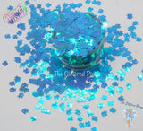 HYDRANGEA Blue TROPICAL FISH glitter Cute Fun Loose Glitter for Nail art Hair Face Body Tumblers Craft supply Resin supply Freshie Glitter