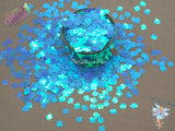 HYDRANGEA Blue TROPICAL FISH glitter Cute Fun Loose Glitter for Nail art Hair Face Body Tumblers Craft supply Resin supply Freshie Glitter