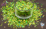 ACID RAIN DROP shape Glitter 3mm holographic Loose Glitter for Nail art Hair Face Fun Body Craft supply Resin supply Freshie Glitter