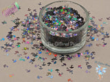 BLACK HOLO UMBRELLA Shape glitter Super cute Loose Glitter for Nail art Hair Face Fun Body Tumbler Craft supply Resin supply Freshie Glitter