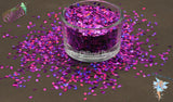 PURPLE RAIN DROP shape Glitter 3mm holographic Loose Glitter for Nail art Hair Face Fun Body Craft supply Resin supply Freshie Glitter
