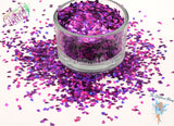 PURPLE RAIN DROP shape Glitter 3mm holographic Loose Glitter for Nail art Hair Face Fun Body Craft supply Resin supply Freshie Glitter