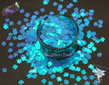 HYDRANGEA Blue TROPICAL FISH glitter Cute Fun Loose Glitter for Nail art Hair Face Body Tumblers Craft supply Resin supply Freshie Glitter