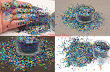 MOLLY - Mermaid dotties glitter mix Super Cute Loose Glitter for Nail art Hair Face Body Tumblers Craft supply Resin supply Freshie Glitter