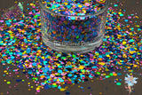 MOLLY - Mermaid dotties glitter mix Super Cute Loose Glitter for Nail art Hair Face Body Tumblers Craft supply Resin supply Freshie Glitter