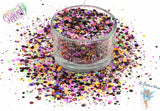 DEAD MANS PARTY glow glitter mix Fun 80's Halloween Inspired cute Glitter for Nail art Hair Face Body Tumblers Craft & Resin supply Freshie