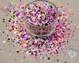 DEAD MANS PARTY glow glitter mix Fun 80's Halloween Inspired cute Glitter for Nail art Hair Face Body Tumblers Craft & Resin supply Freshie