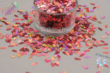 Precious pink Seahorse Hippocampus shape 7mm glitter Cute Fun Loose Glitter for Nail art Hair Face Body Craft & Resin supply Freshie Glitter
