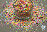 GLAM ROCK remix - Fun neon star glitter mix- Loose Glitter for Nail art Hair Face Fun Body Tumblers Craft & Resin supply Freshie Glitter