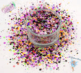 DEAD MANS PARTY glow glitter mix Fun 80's Halloween Inspired cute Glitter for Nail art Hair Face Body Tumblers Craft & Resin supply Freshie