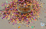 FRIGHT NIGHT glitter mix Fun 80's Halloween Inspired cute Glitter for Nail art Hair Face Body Tumblers Craft supply Resin & freshie supply