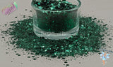 FOREST GREEN drk green Metallic Glitter Mix Fun Loose Glitter for Nail art Hair Face Body Tumblers Craft supply Resin supply Freshie Glitter