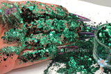 FOREST GREEN drk green Metallic Glitter Mix Fun Loose Glitter for Nail art Hair Face Body Tumblers Craft supply Resin supply Freshie Glitter