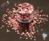 DUSTY PINK SHELL shape 4mm glitter Cute Fun Loose Glitter for Nail art Hair Face Body Tumblers Craft supply Resin supply Freshie Glitter