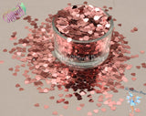 DUSTY PINK SHELL shape 4mm glitter Cute Fun Loose Glitter for Nail art Hair Face Body Tumblers Craft supply Resin supply Freshie Glitter