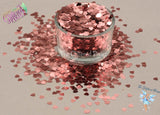 DUSTY PINK SHELL shape 4mm glitter Cute Fun Loose Glitter for Nail art Hair Face Body Tumblers Craft supply Resin supply Freshie Glitter