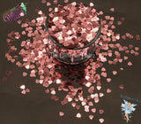 DUSTY PINK SHELL shape 4mm glitter Cute Fun Loose Glitter for Nail art Hair Face Body Tumblers Craft supply Resin supply Freshie Glitter