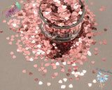 DUSTY PINK SHELL shape 4mm glitter Cute Fun Loose Glitter for Nail art Hair Face Body Tumblers Craft supply Resin supply Freshie Glitter