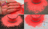 GRAPEFRUIT PUCKER 2mm neon STAR Shape Loose glitter 4 nail art, face, body, hair, tumblers, craft supply, resin supply, freshie glitter
