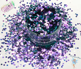 FIAMETTA - 2mm Blue to Purple (Shifting) Glitter Cute Fun Loose Glitter for Nail art Hair Face Body Tumbler Craft, Resin, Freshie supplies