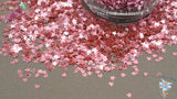Light PINK Metallic STARFISH shape 3mm glitter Cute Fun Loose Glitter for Nail art Hair Face Body Craft & Resin supply Freshie Glitter