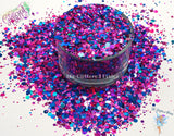 COSMIC BERRY Dottie holographic glitter mix Loose Glitter for Nail art Hair Face Fun Body Tumblers Craft supply Resin supply Freshie Glitter