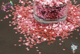 Light PINK Metallic STARFISH shape 3mm glitter Cute Fun Loose Glitter for Nail art Hair Face Body Craft & Resin supply Freshie Glitter