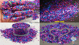 COSMIC BERRY Dottie holographic glitter mix Loose Glitter for Nail art Hair Face Fun Body Tumblers Craft supply Resin supply Freshie Glitter