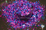 COSMIC BERRY Dottie holographic glitter mix Loose Glitter for Nail art Hair Face Fun Body Tumblers Craft supply Resin supply Freshie Glitter
