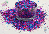 COSMIC BERRY Dottie holographic glitter mix Loose Glitter for Nail art Hair Face Fun Body Tumblers Craft supply Resin supply Freshie Glitter