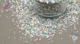 ORIONS BELT 2mm STAR shape Glitter Super Cute Fun Loose Glitter for Nail art Hair Face Body Tumblers Craft & Resin supply Freshie Glitter