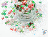 A GRISWOLD FAMILY Christmas cute fun glow Glitter mix Loose Glitter for Nail art, Face, Fun, Tumblers, Craft & Resin supply, Freshie Glitter
