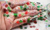 A GRISWOLD FAMILY Christmas cute fun glow Glitter mix Loose Glitter for Nail art, Face, Fun, Tumblers, Craft & Resin supply, Freshie Glitter