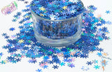 BILLIE JEAN BLU Snowflake 6mm glitter Loose Glitter for Nail art, Hair, Face, Fun, Body, Tumblers, Crafts & Resin supply, Freshie Glitter
