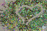 MARDI GRAS MASQUERADE glitter mix Super Fun party Loose Glitter for Nail art Hair Face Tumblers Craft supply Resin supply Freshie Glitter