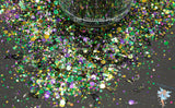 MARDI GRAS MASQUERADE glitter mix Super Fun party Loose Glitter for Nail art Hair Face Tumblers Craft supply Resin supply Freshie Glitter