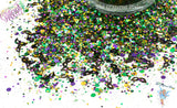 MARDI GRAS MASQUERADE glitter mix Super Fun party Loose Glitter for Nail art Hair Face Tumblers Craft supply Resin supply Freshie Glitter
