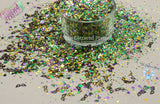 MARDI GRAS MASQUERADE glitter mix Super Fun party Loose Glitter for Nail art Hair Face Tumblers Craft supply Resin supply Freshie Glitter
