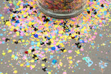 IT’S SO RETRO - glow in the dark glitter mix Fun 80's Inspired cute Glitter for Nail art Hair Face Tumblers Craft, Resin & freshie supply